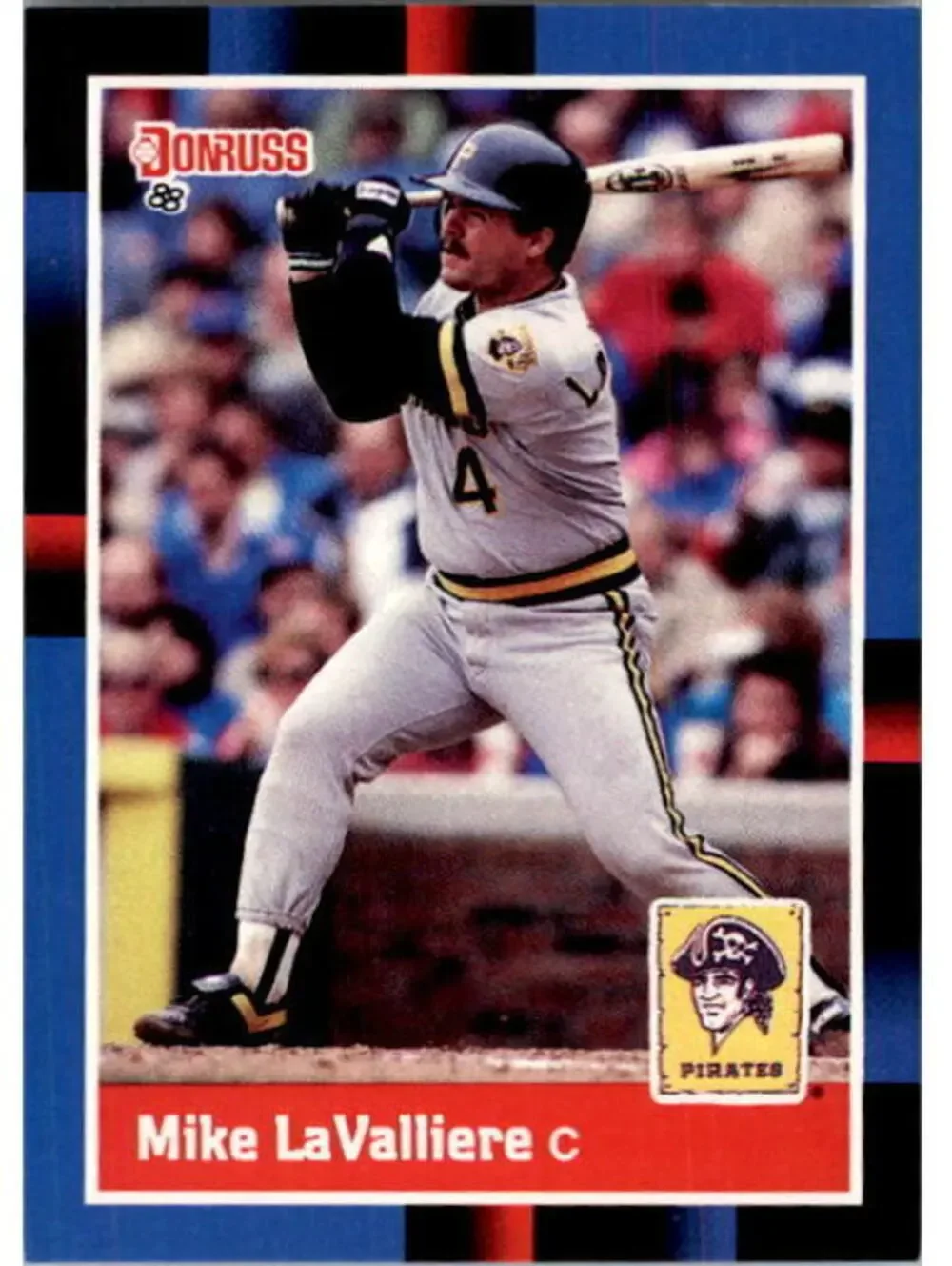 1988 Mike Lavalliere Donruss Baseball Card #312